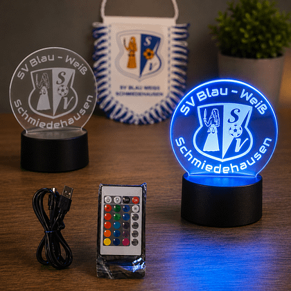 LED-Acrylleuchte - SV Blau Weiß Schmiedehausen