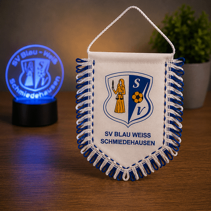 Fünfeckswimpel MINI - SV Blau Weiß Schmiedehausen