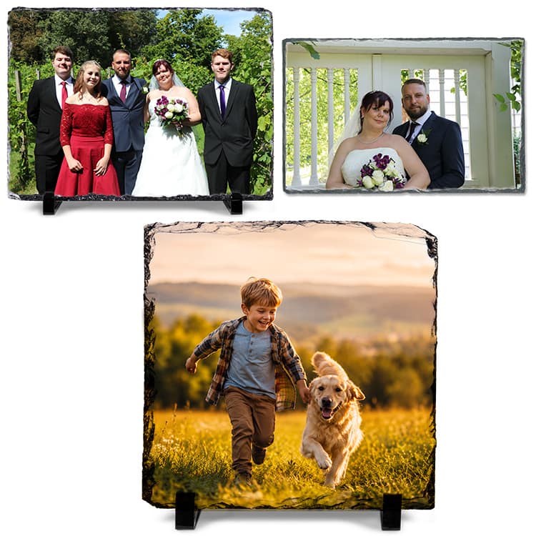 Personalisierte Schieferplatte mit Foto
